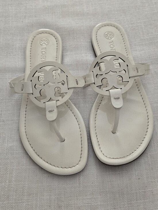 Tory Burch Shoes - Tory Burch Cream Miller Sandals